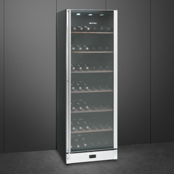 SMEG SCV115A VINOTECA CRISTAL INOX 186X60CM G Wine Cellar Super Domésticos electrodomésticos para tu hogar