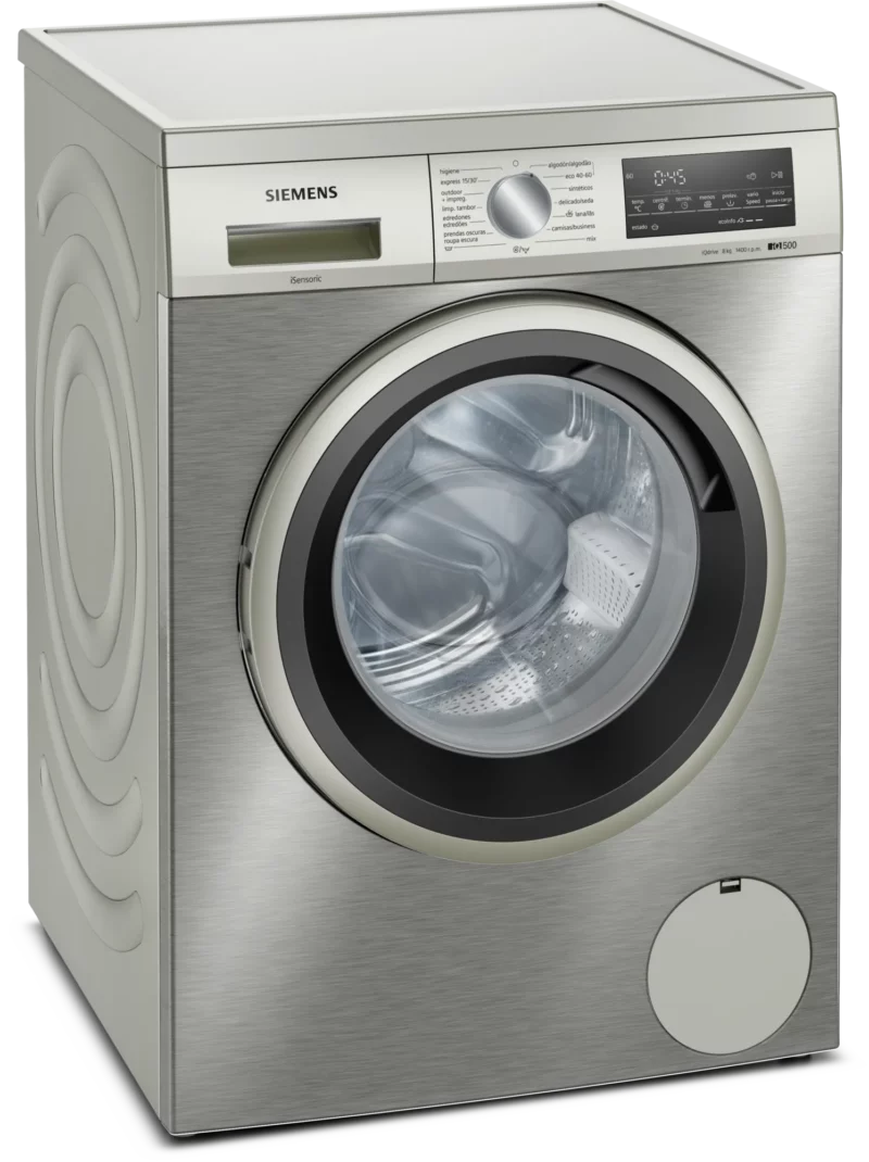 SIEMENS WU28UT9XES LAVADORA INOX 8KG 1400RPM A VarioSpeed Super Domésticos electrodomésticos para tu hogar