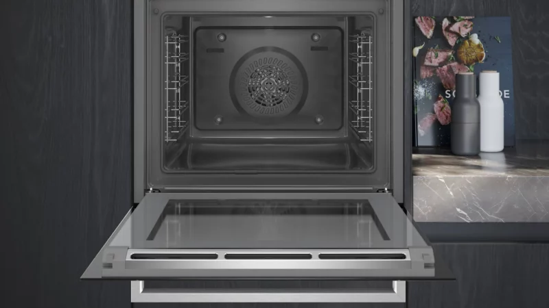 SIEMENS HB372ABS0 HORNO PIROLITICO CRISTAL NEGRO INOX ABATIBLE A CookControl Super Domésticos electrodomésticos para tu hogar